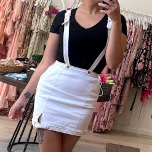 For Love And Lemons White Mini Skirt - Picture 4 of 5